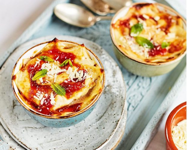 Mini sweet lasagnes