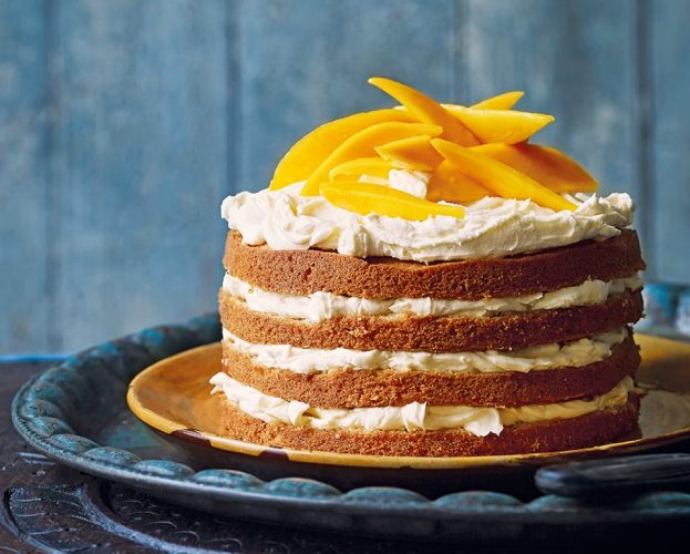 Mango mousse cake