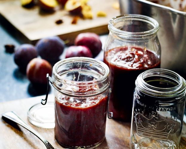 Plum and ginger chutney