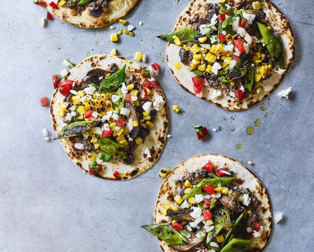 tacos with refried beans