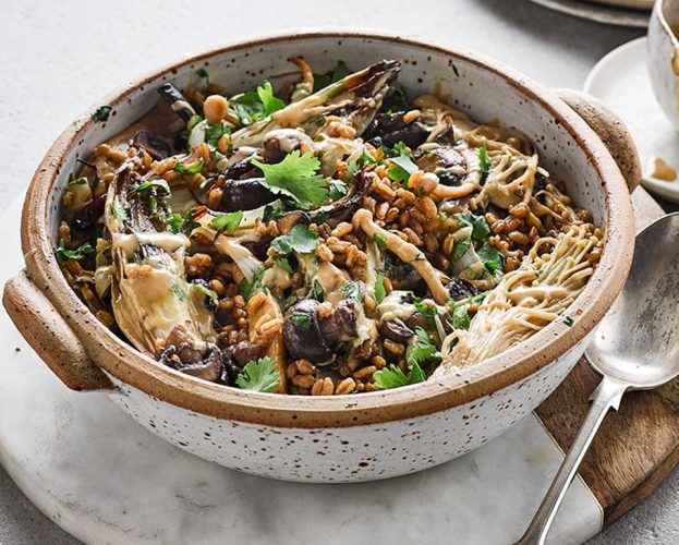 vegan mushroom one-pot