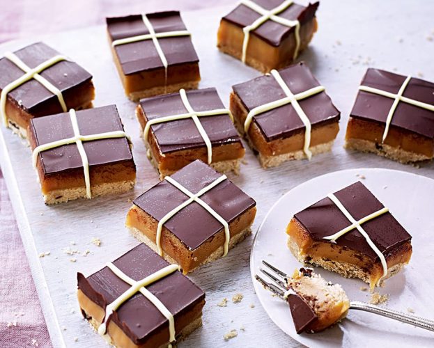 hot cross millionaire's shortbread