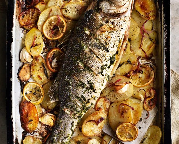 whole roast fish