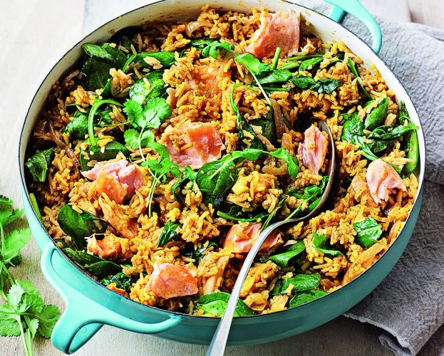 salmon biryani