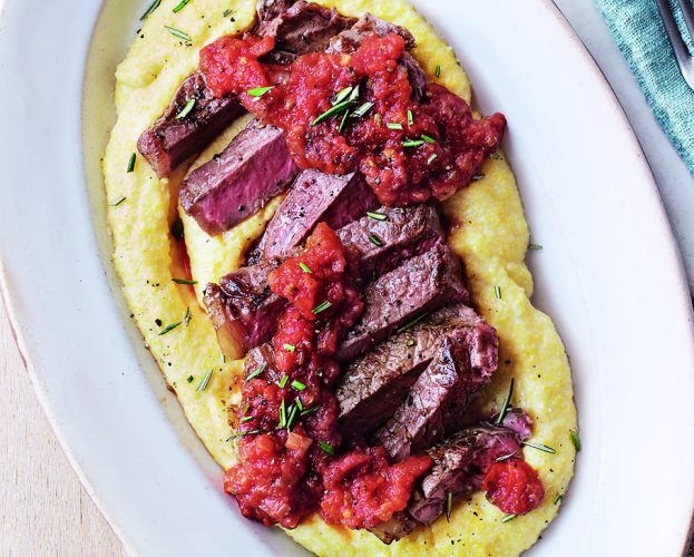 steak-polenta-tomato-sauce