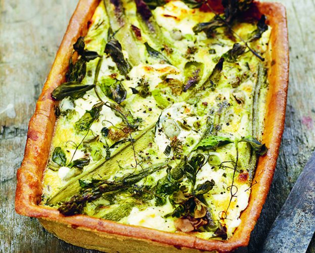 asparagus and goat's cheese tart