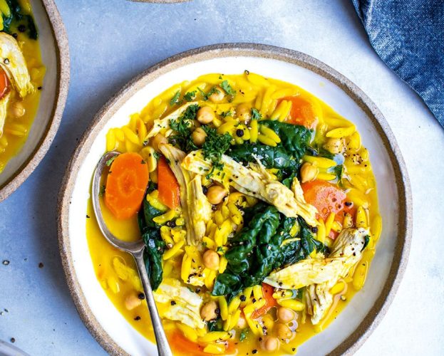 Saffron chicken stew