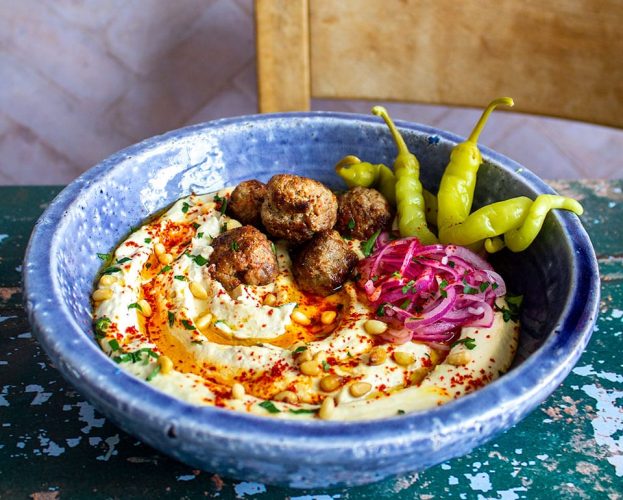 Lamb kofta houmous bowl