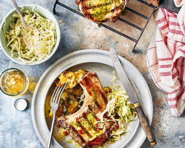 mustard honey pork chops