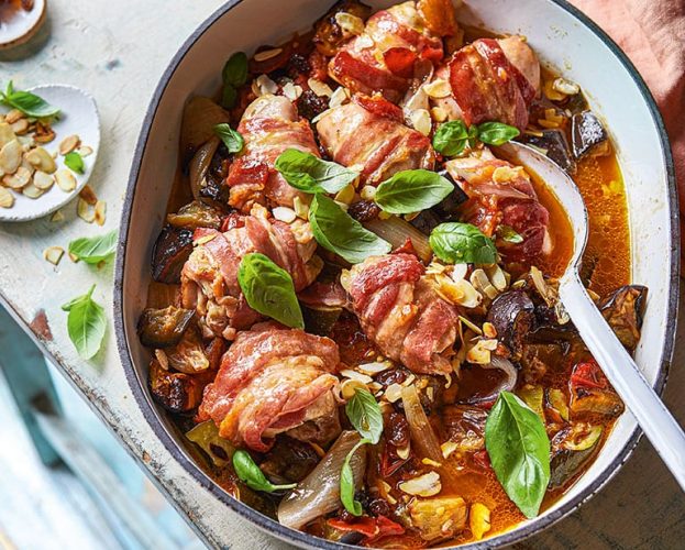 bacon-wrapped chicken