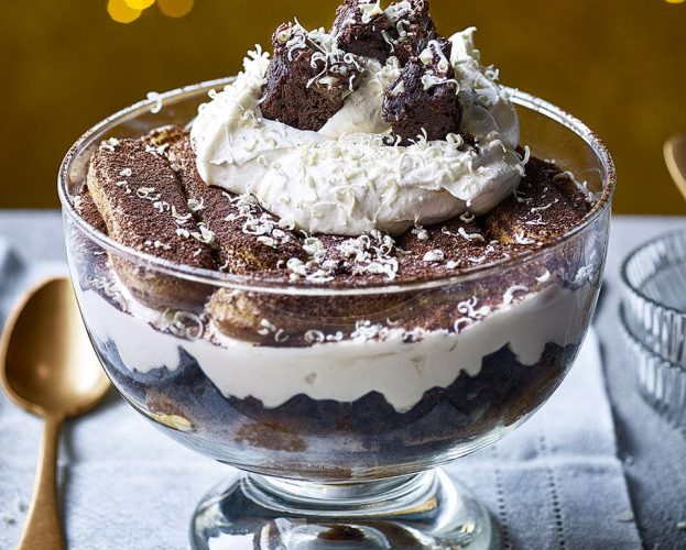 Baileys chocolate tiramisu trifle