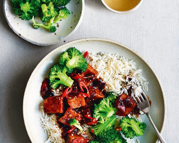 Vegan tofu stir fry