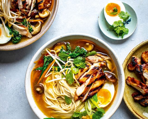 chicken ramen bowls
