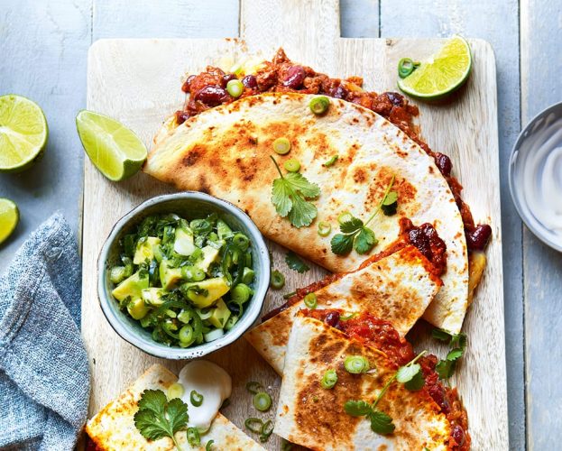 Bolognese quesadillas