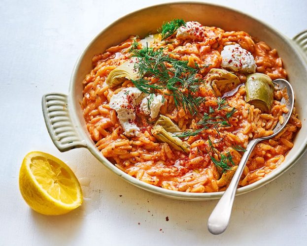 creamy tomato orzo