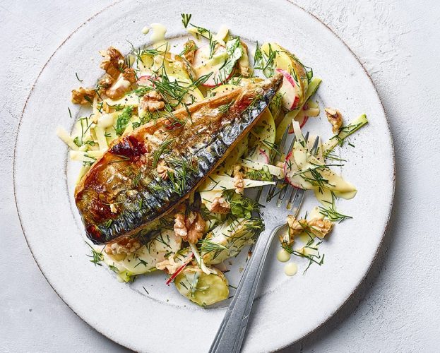 grilled mackerel salad