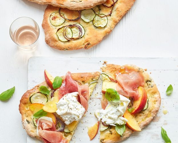 Courgette flatbreads
