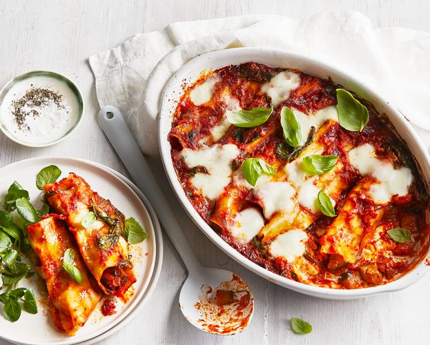 Aubergine cannelloni