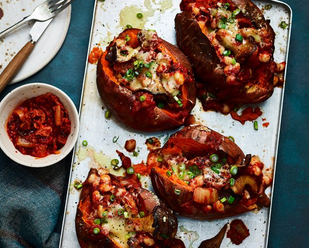 Baked sweet potatoes