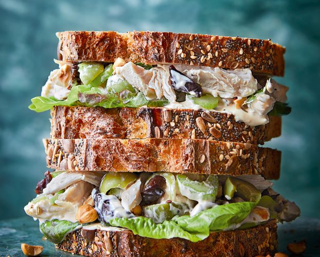Chicken marbella sandwich