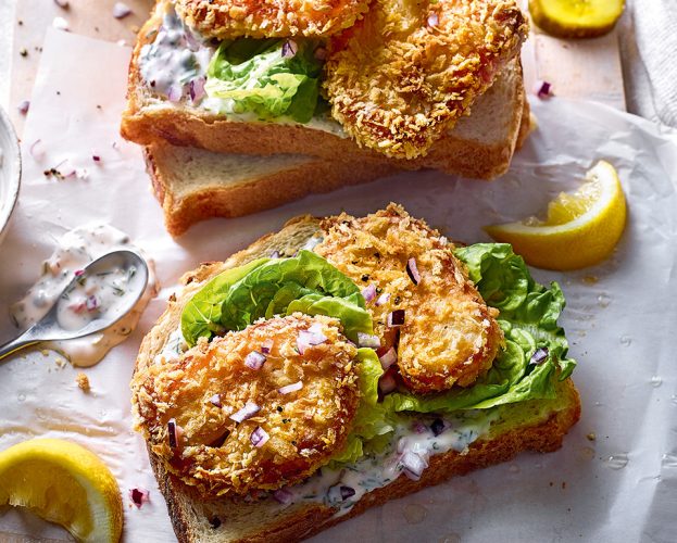 Halloumi sandwiches