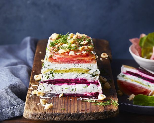 beetroot and goat's cheese terrine