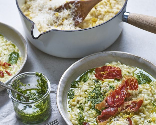 Leek risotto