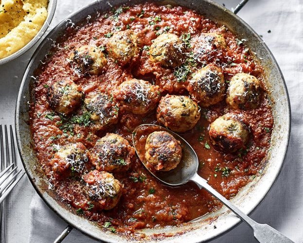 chicken and ricotta meatballs