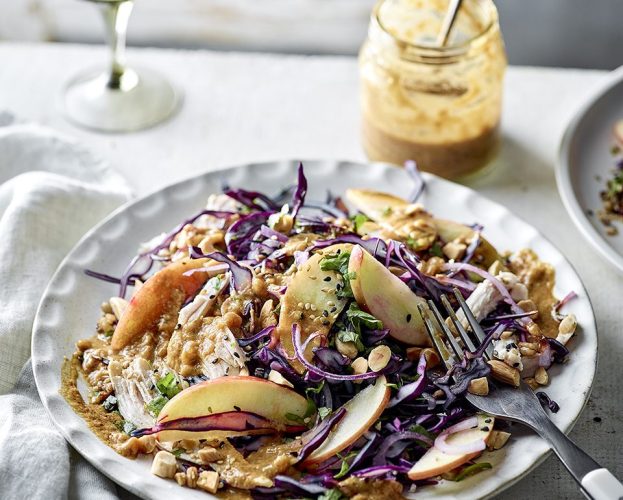 Chicken salad with peanut butter
