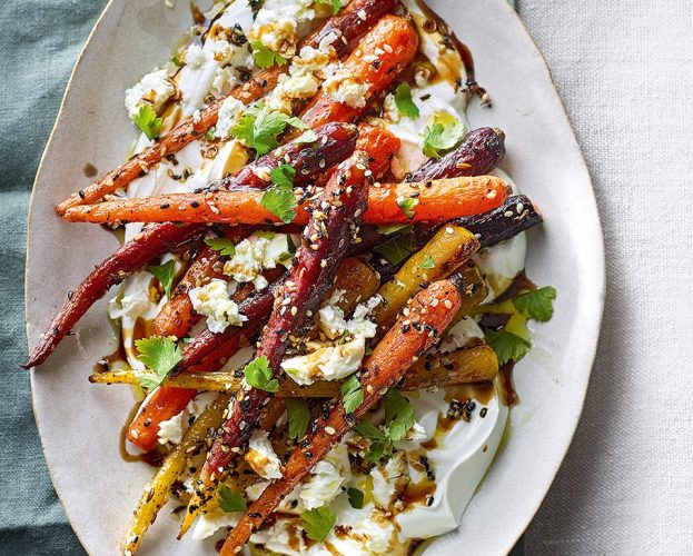 roast carrots with feta