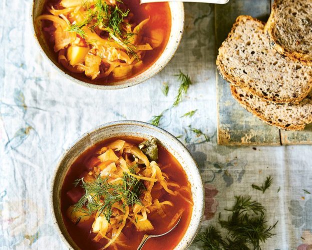 Cabbage caraway soup