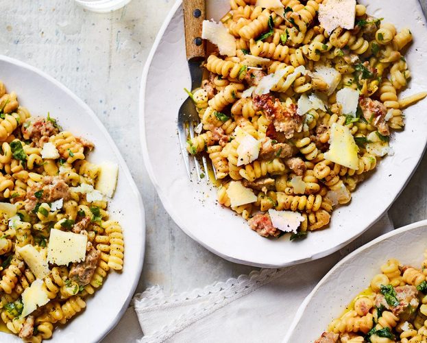 Sausage and bean penne