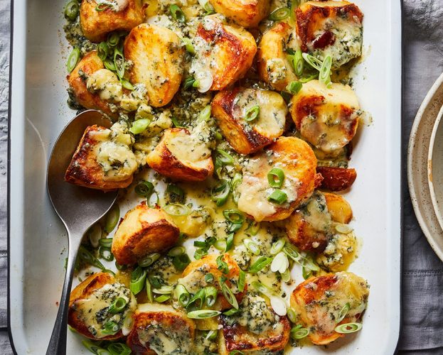 Stilton roast potatoes