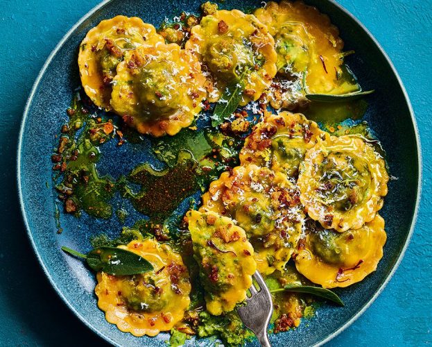Crab ravioli