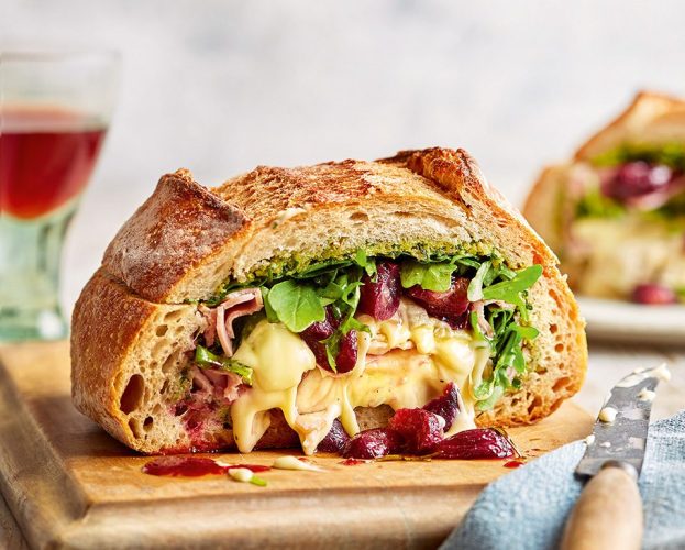 picnic Camembert sandwich