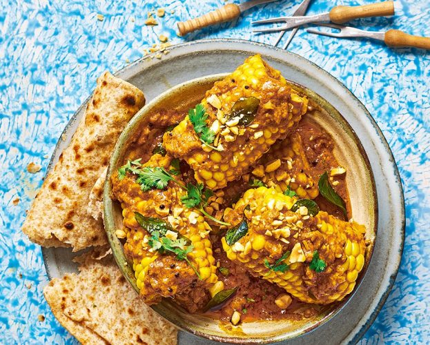 Corn on the cob curry