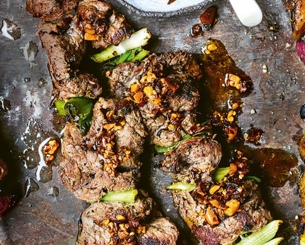Steak kebabs