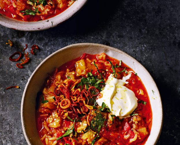 burnt aubergine soup