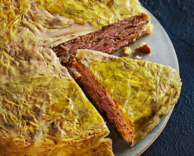 Cabbage and pork stuffing