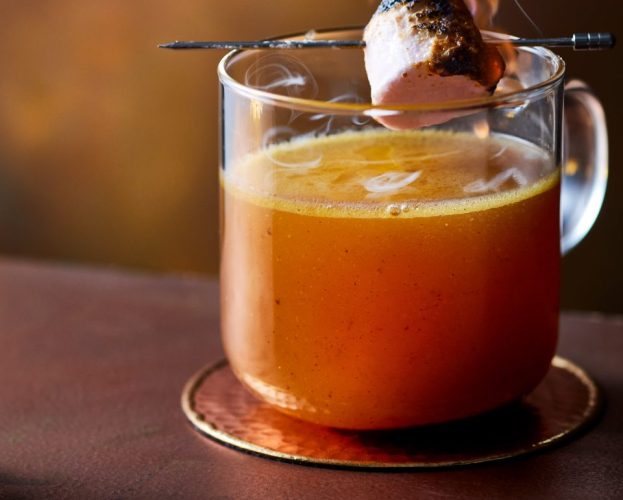 Toasted marshmallow hot buttered rum