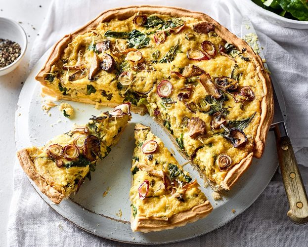 Mushroom quiche