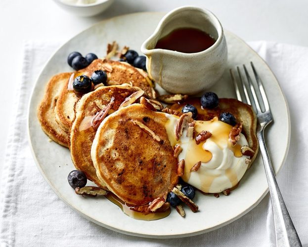 Vegan blueberry pancakes