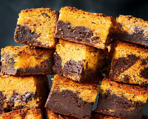 white choc brownies