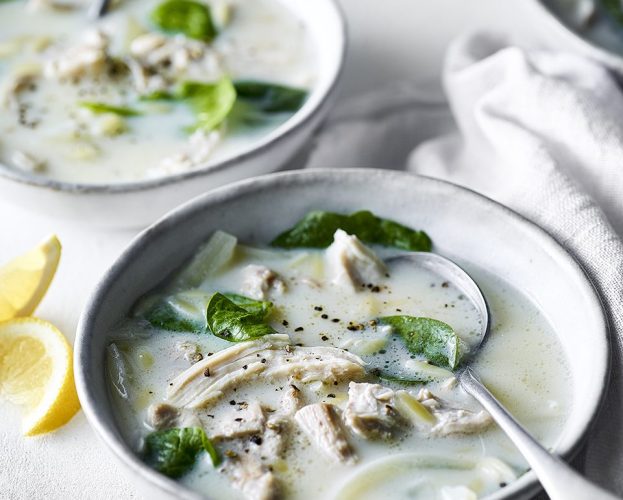 Chicken and orzo soup