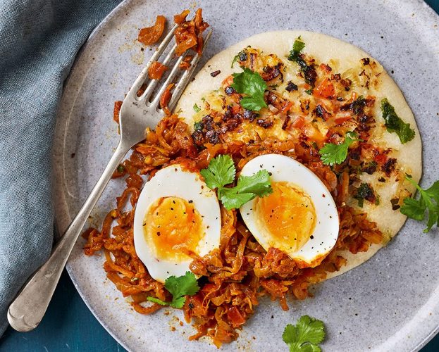 uttapam with eggs