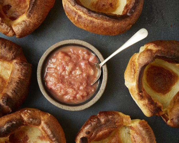 Rhubarb and yorkshires