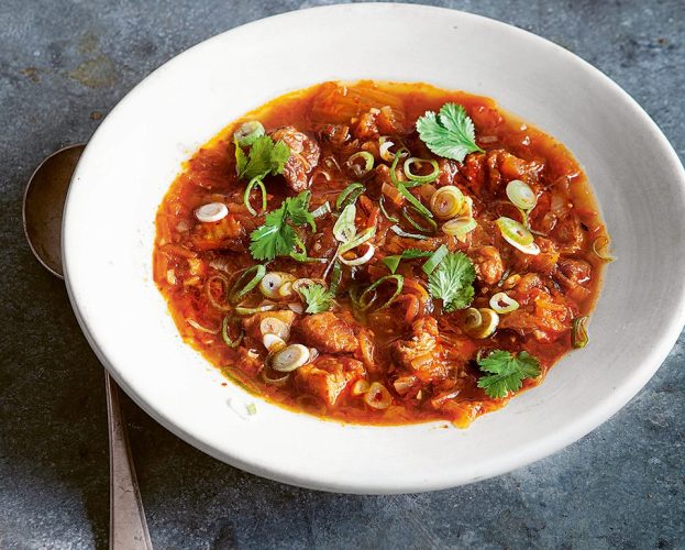 Kimchi pork soup