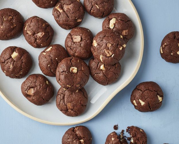 Triple chocolate cookies