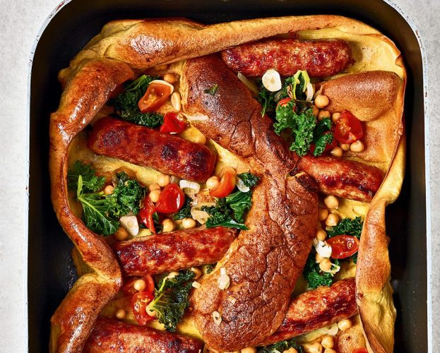 Chorizo toad in a hole