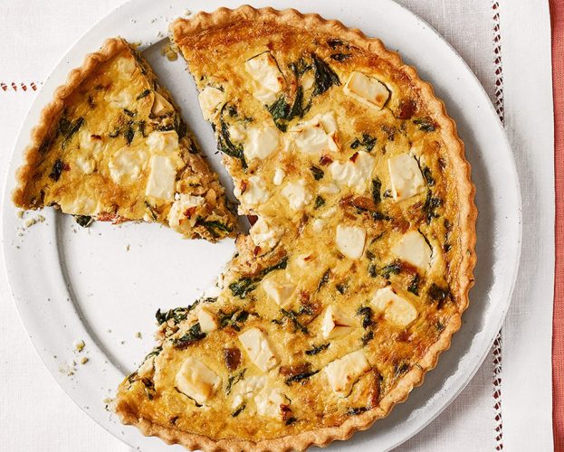 Crab quiche